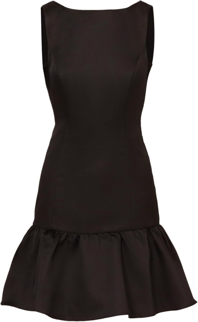 Adrianna Papell Women's Mikado Flounce Hem Midi Dress – Bild 5