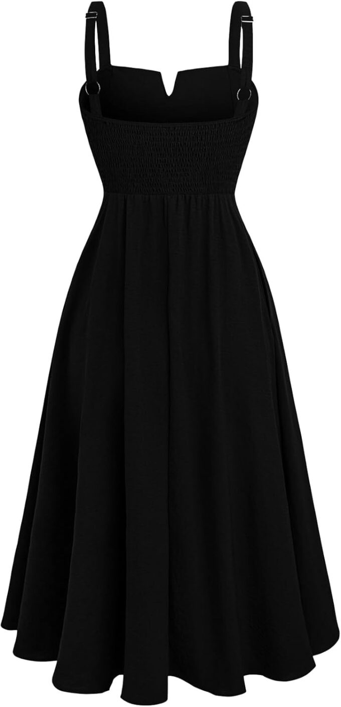 RWJ Women's Plus Size Dresses with Pockets V-Neck Sleeveless Maxi Dress for Wedding Guest Dress Formal Cocktail – Bild 3
