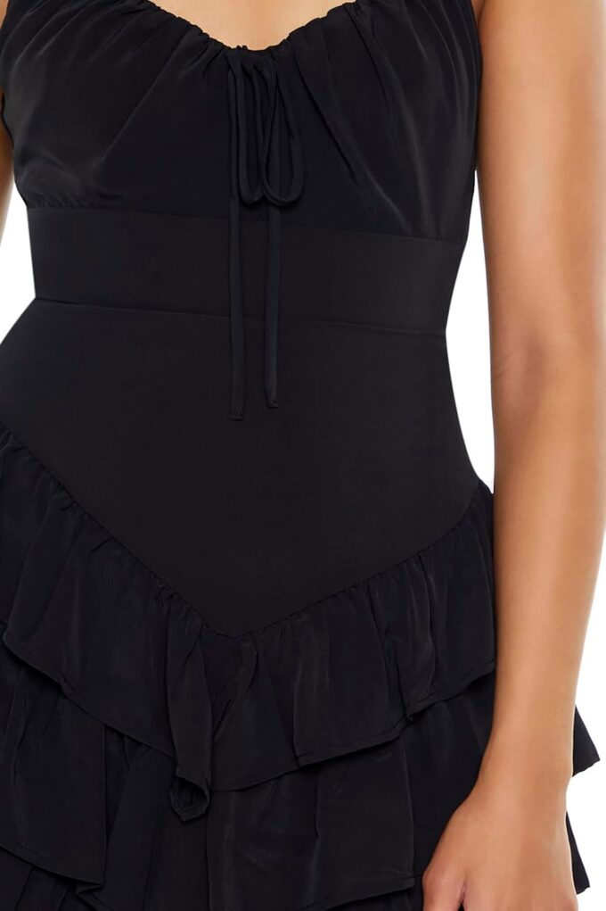 Forever 21 Women's Cutout Tiered Ruffle Mini Dress – Bild 5