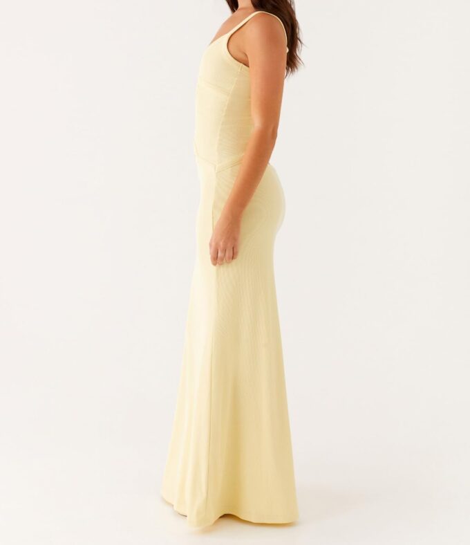 SOLILOQUY Women Spaghetti Strap Cut Out Maxi Dress Sleeveless V-Neck Backless Bodycon Dress Summer Long Dress Cocktail Party – Bild 3