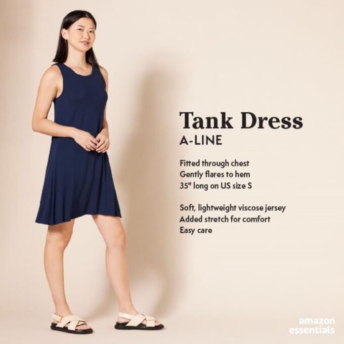 Amazon Essentials Women's Tank Swing Dress (Available in Plus Size) – Bild 2
