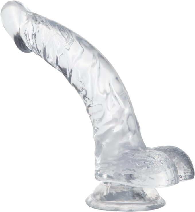 Realistischer Dildo mit Starker Saugnapf Riesen Dildos Männer Frauen Sex Toys Silikon Penis Analdildo Analplug für Paare Sexspielzeug（Länge: 24cm, Max Ø: 4cm)