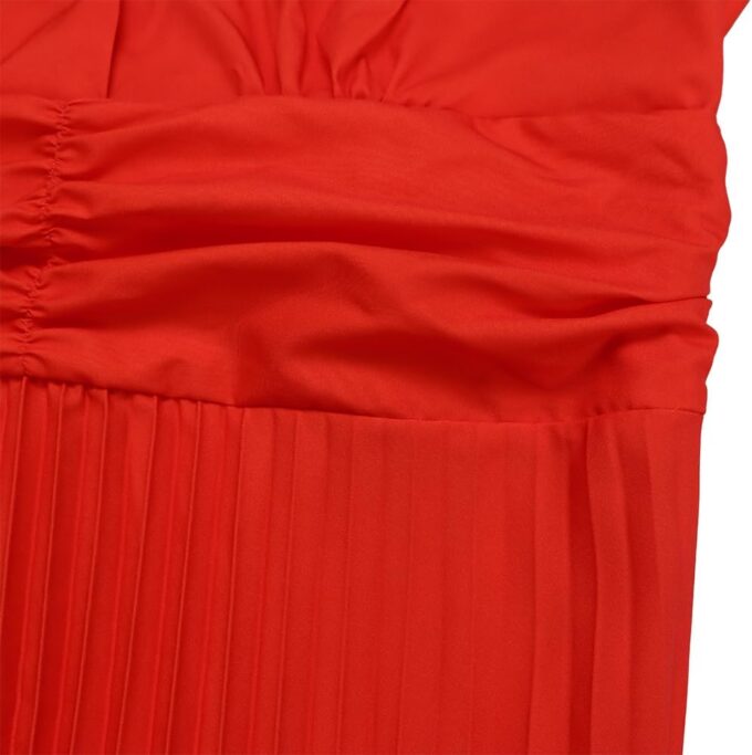 ZVO Women Maxi Dress Sexy Cocktail Party Long Dress Summer Loose Beach Dresses A-line Pleated Halter Dress – Bild 5