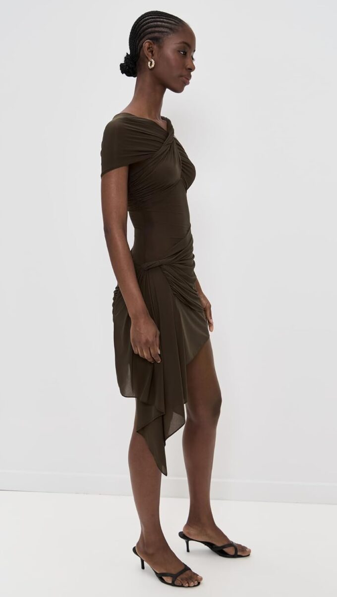 Ronny Kobo Women's Assymetric Mini Izel Dress – Bild 4