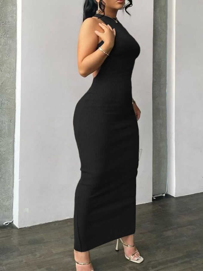 Nimsruc Women Summer Sexy Bodycon Maxi Dress Casual Long Dresses – Bild 2
