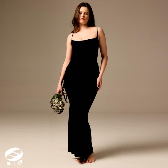Maxi Black Bodycon Sexy Dress for Women 2025, Formal Long Ribbed Dresses Regular & Plus Size – Bild 2