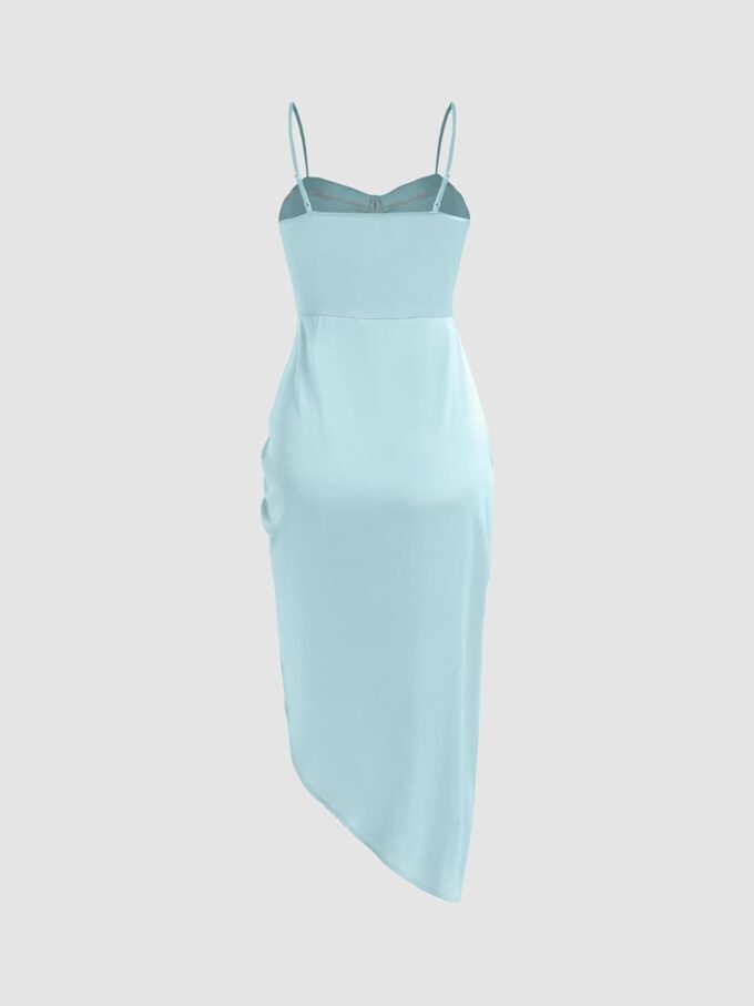 CIDER Illusion Ruched Midi Dress – Bild 5