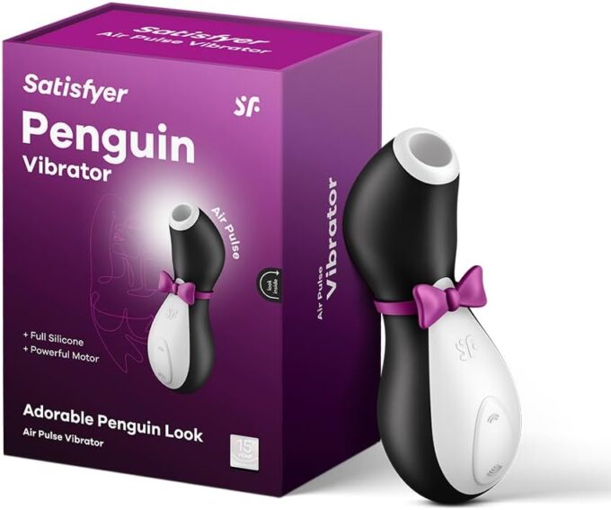 Satisfyer Pro Penguin Next Generation Druckwellen-Vibrator | Klitoris-Sauger mit 11 Vibrationsmodi | Auflege-Vibrator mit Akku-Technik | Erotisches Sex-Spielzeug für Frauen | Wasserdicht (IPX7)