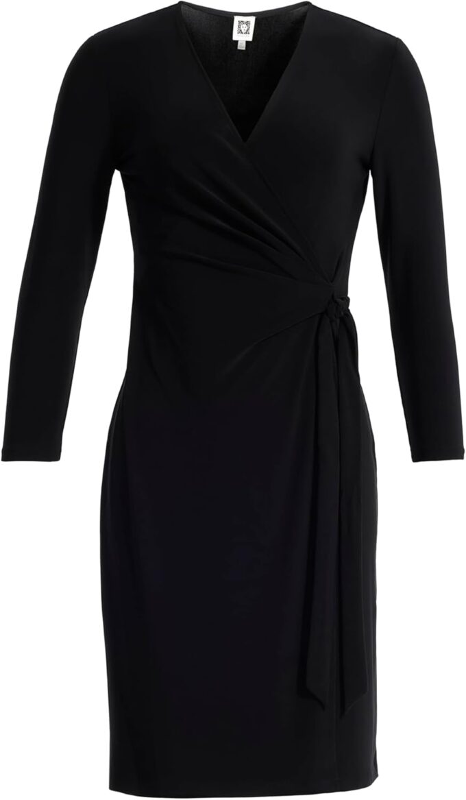 Anne Klein Damen Classic Wrap Dress Kleid