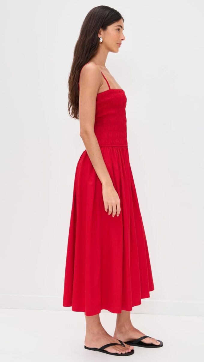 Madewell Women's Poplin Smocked Maxi Dress – Bild 4