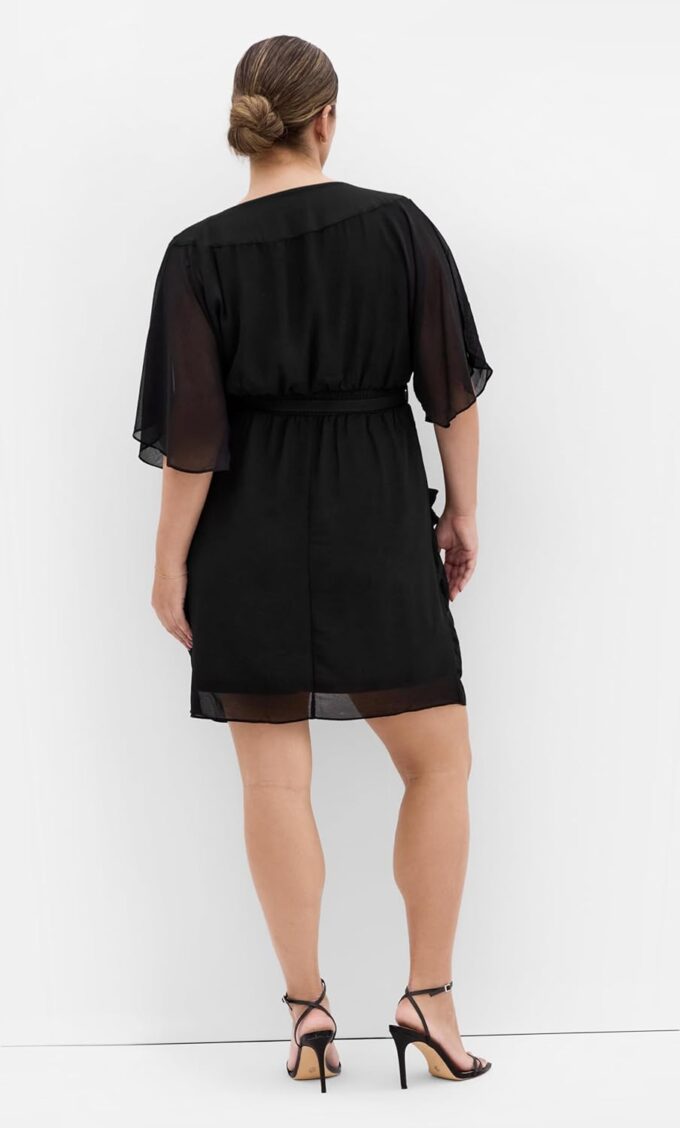 City Chic Women's Plus Size Dress-Sequin Wrap – Bild 4