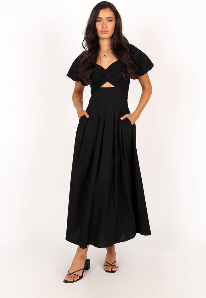 Petal & Pup Women's Maria Puff Sleeve Midi Dress – Bild 6