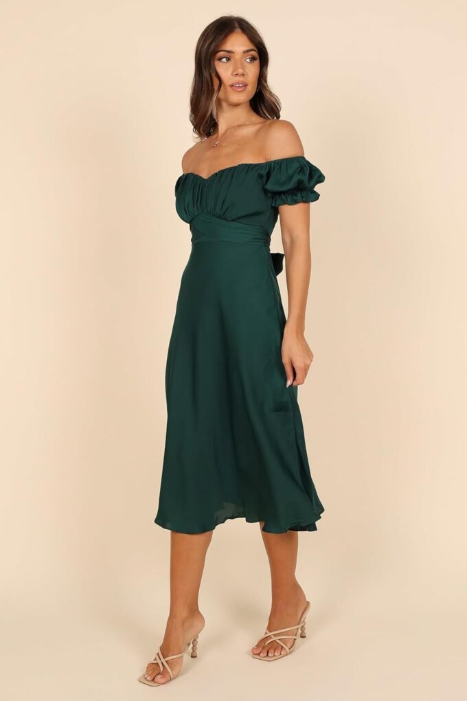 Petal & Pup Women's Mickenna Sweetheart Frill Midi Dress – Bild 5