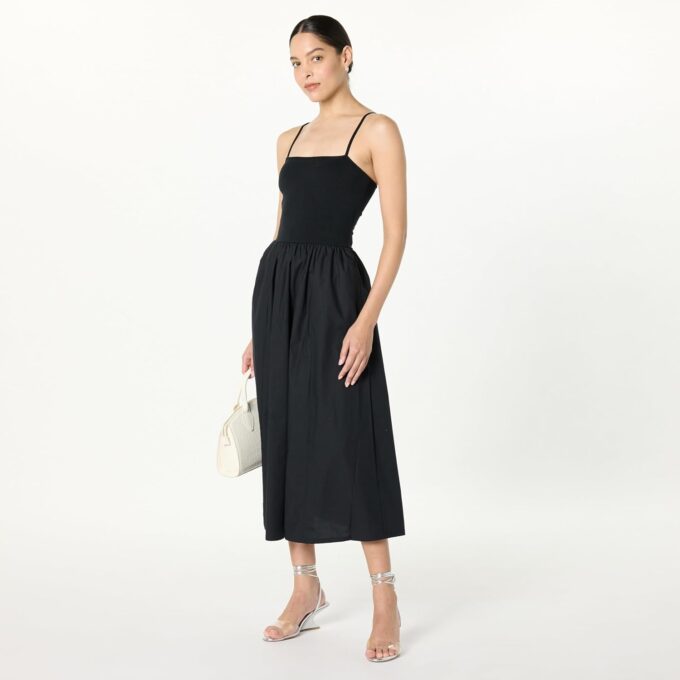 The Drop Women's Robyn Mixed Media Spaghetti Strap Midi Dress – Bild 4