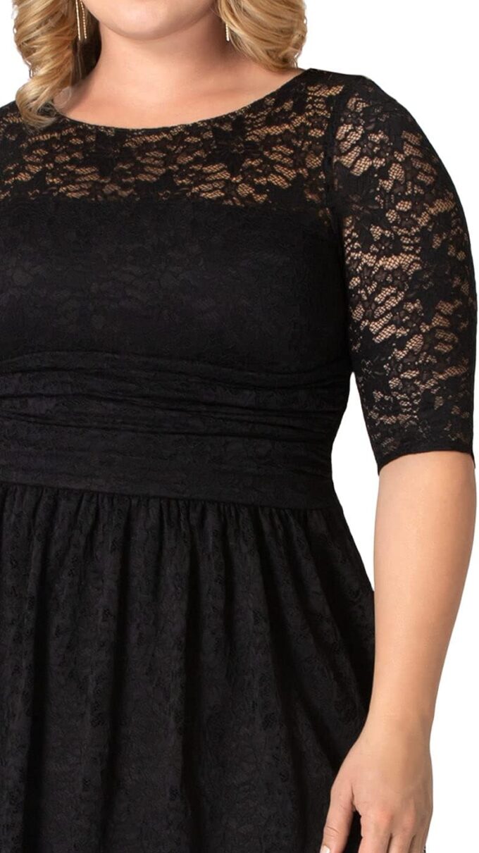 Kiyonna Women's Plus Size Luna Lace Cocktail Dress – Bild 2