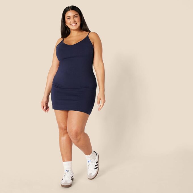 Amazon Essentials Women's Slim Fit Cotton Layering Slip Dress, Pack of 2 – Bild 6
