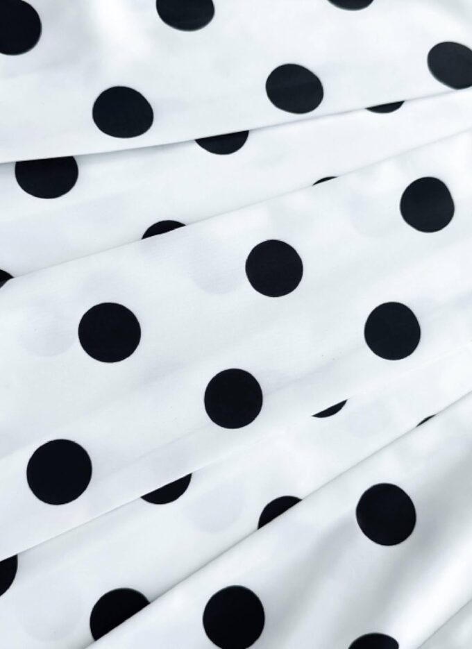 Summer Dresses for Women 2025 Elegant White Aline Midi Dress with Bow Side Pockets Polka Dot Cocktail Dress – Bild 8