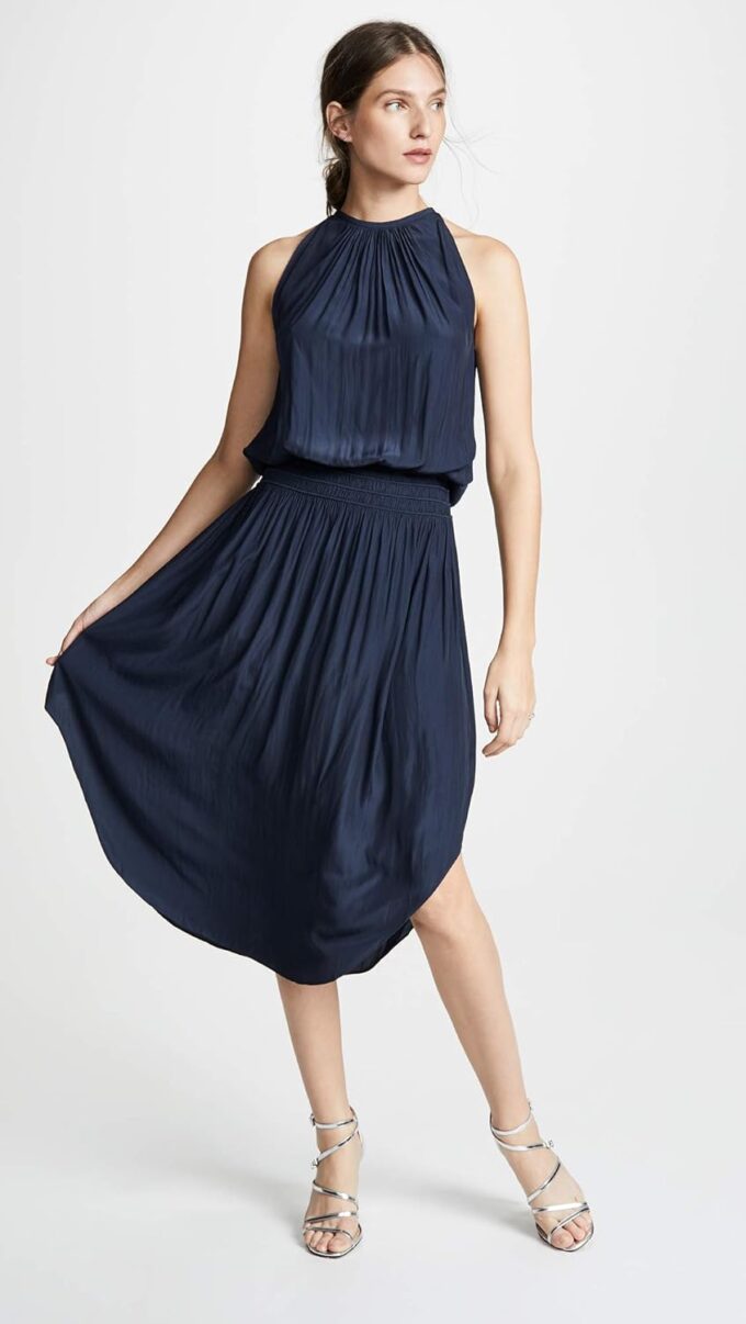 Ramy Brook Women's Audrey High Neck Midi Dress – Bild 2
