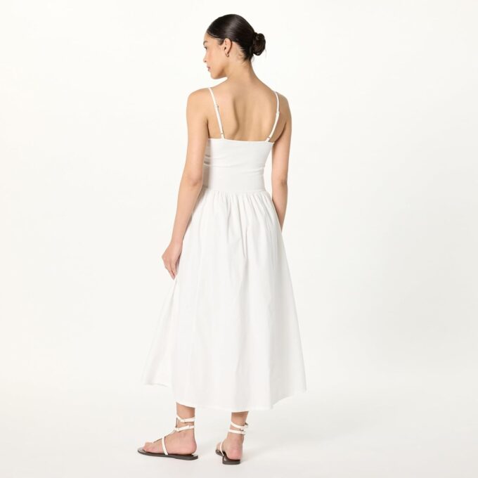 The Drop Women's Robyn Mixed Media Spaghetti Strap Midi Dress – Bild 2