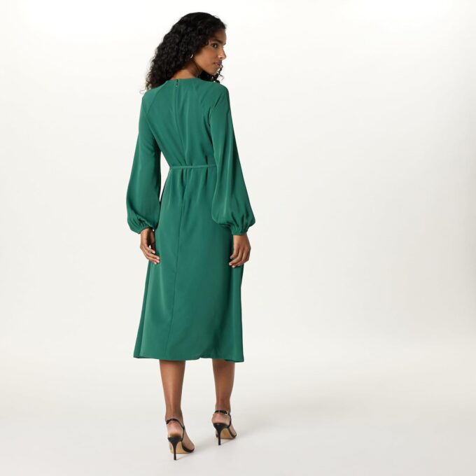 The Drop Damen Dolman Balloon Sleeve Belted Midi Dress Kleider – Bild 2