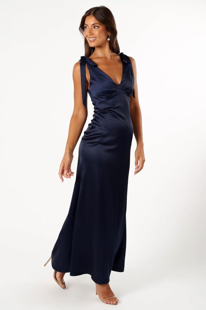 Petal & Pup Women's Xavier Bow Shoulder Maxi Dress – Bild 5