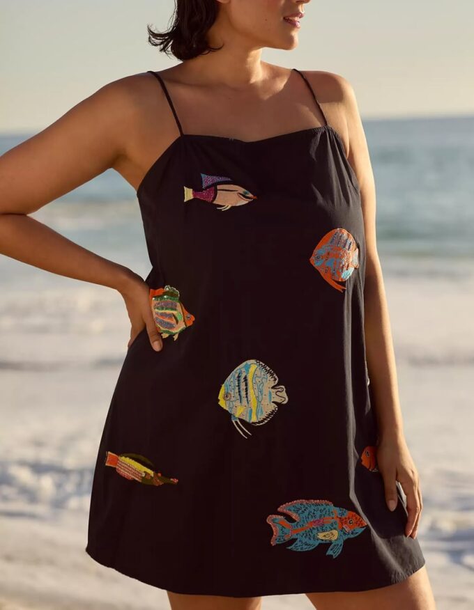 Women Boho Floral Mini Cami Dress Spaghetti Strap Backless Flowy Sling Dress Cute Graphic Summer Holiday Sundress – Bild 3
