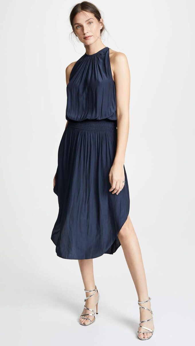 Ramy Brook Women's Audrey High Neck Midi Dress – Bild 5