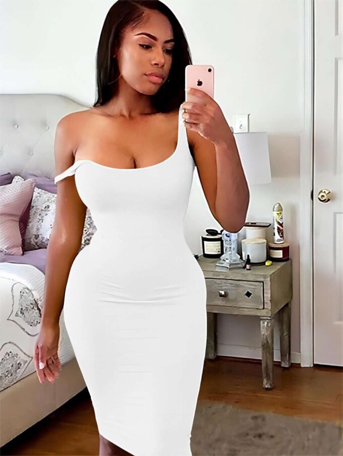 Mrskoala Women Midi Tank Dresses Casual Sexy Club Dress Summer – Bild 2