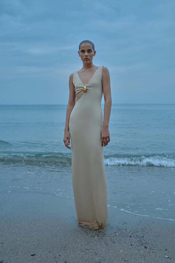 Women's Cutout Maxi Dress - Brigitte – Bild 3