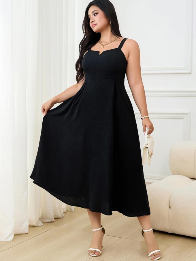 RWJ Women's Plus Size Dresses with Pockets V-Neck Sleeveless Maxi Dress for Wedding Guest Dress Formal Cocktail – Bild 6