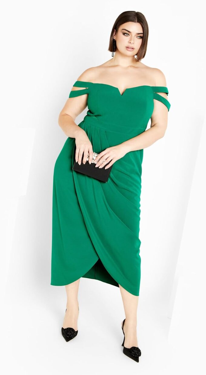 City Chic Women's Plus Size Rosa Love Dress – Bild 2