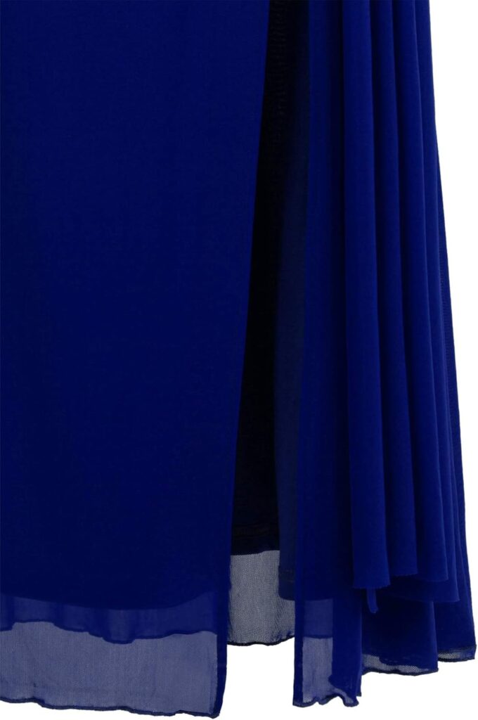 Angel-fashions Women's One Shoulder Ruching Beading Ribbon Soft Evening Gown – Bild 7