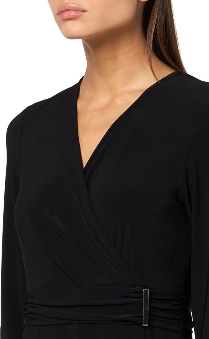 Kasper Damen Wrap Dress W/Wb & Bar Trim Lässiges Kleid – Bild 3