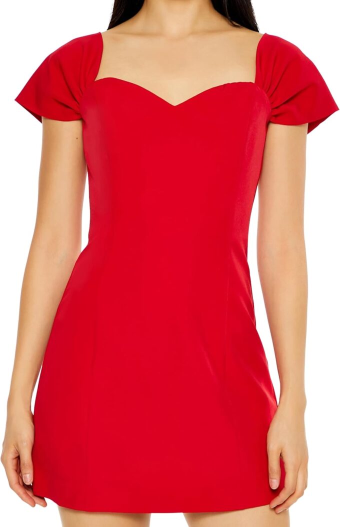 Forever 21 Women's Sweetheart Cap-Sleeve Mini Dress – Bild 5