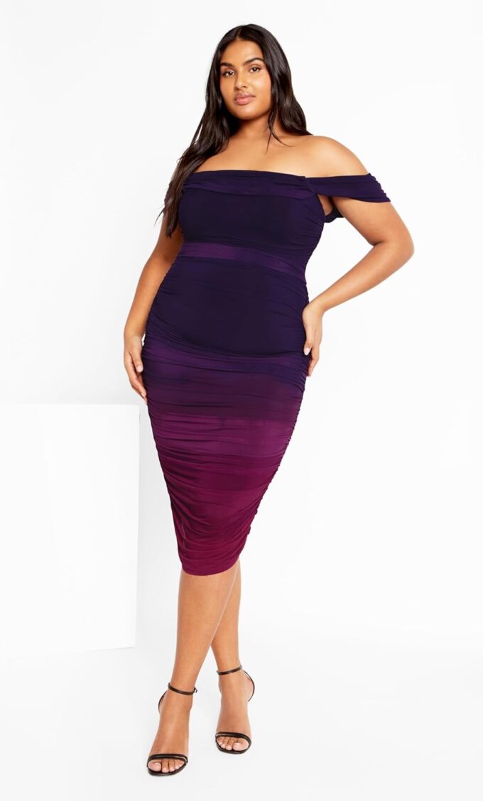 City Chic Women's Plus Size Dress-Alyssa Print – Bild 3