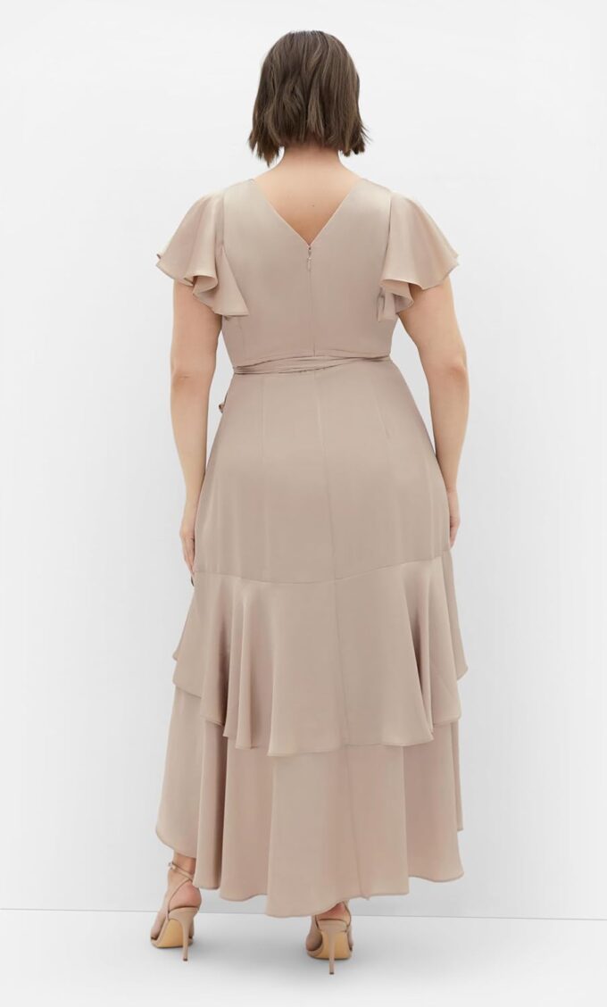 City Chic Women's Plus Size Dress - Flirty Jen Flutter Sleeve Maxi – Bild 3