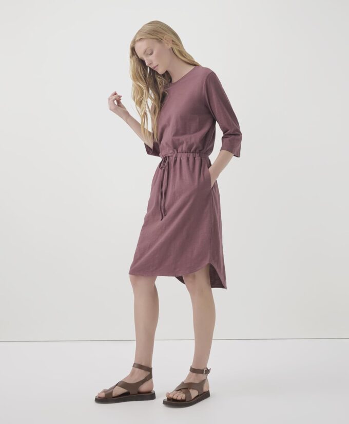 Pact Organic Cotton Women's Relaxed Tie Waist Dress – Bild 3