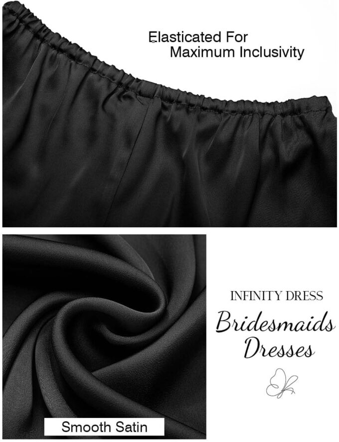 GORAIS Women Infinity Dress for Bridesmaid Long Evening Maxi Wrap Dresses Convertible Prom Wedding Gown – Bild 3