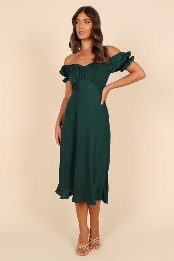 Petal & Pup Women's Mickenna Sweetheart Frill Midi Dress – Bild 4