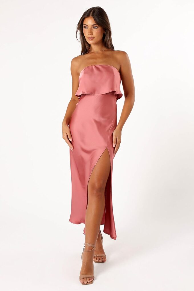 Petal & Pup Women's Vienna Strapless Midi Dress – Bild 4