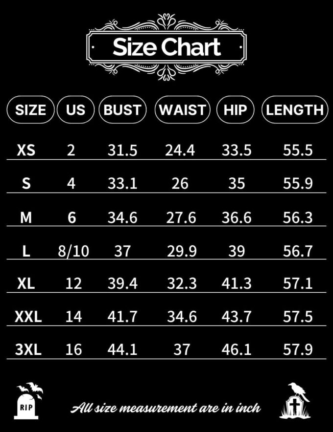 Women Gothic V Neck High Slit Witch Sleeve Lace Patchwork Ghost Bridal Goth Dress – Bild 4