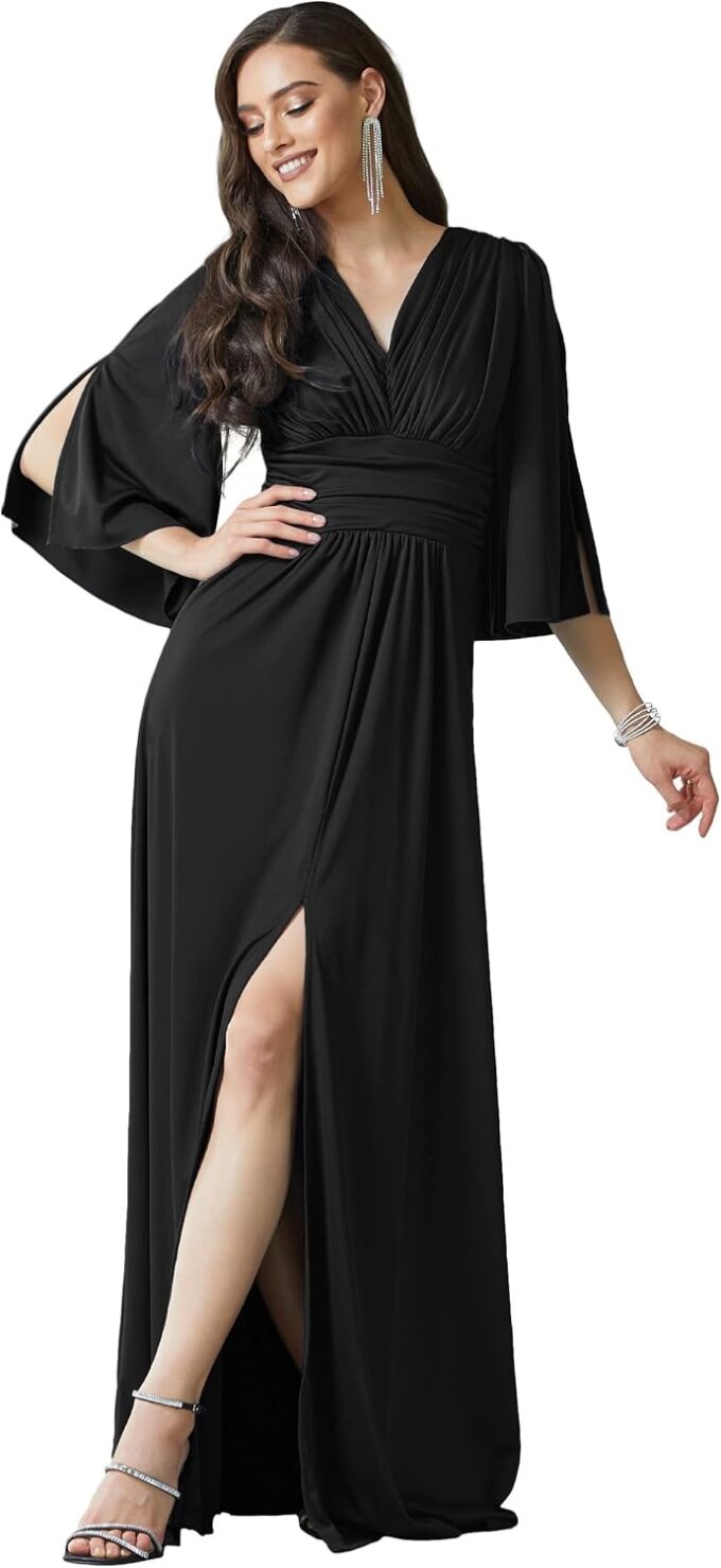 KOH KOH Womens 2025 Long Bridesmaid Semi Formal Wedding Guest Gala Maxi Dress Gown