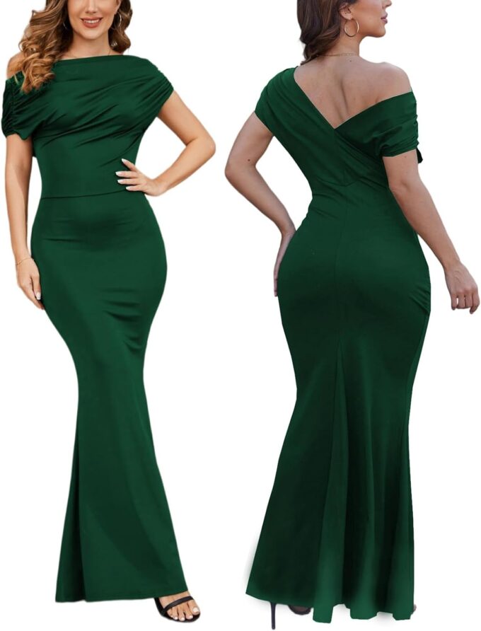 Women’s Bodycon Formal Maxi Dresses Elegant Sleeveles Evening Party Long Dress – Bild 6