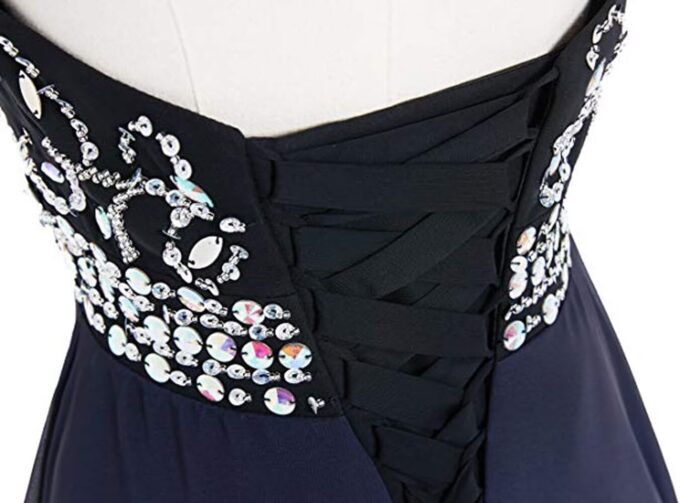 Sequins Ombre Prom Homecoming Dresses for Juniors Chiffon Wedding Bridesmaid Dresses A-line Formal Evening Gowns – Bild 3