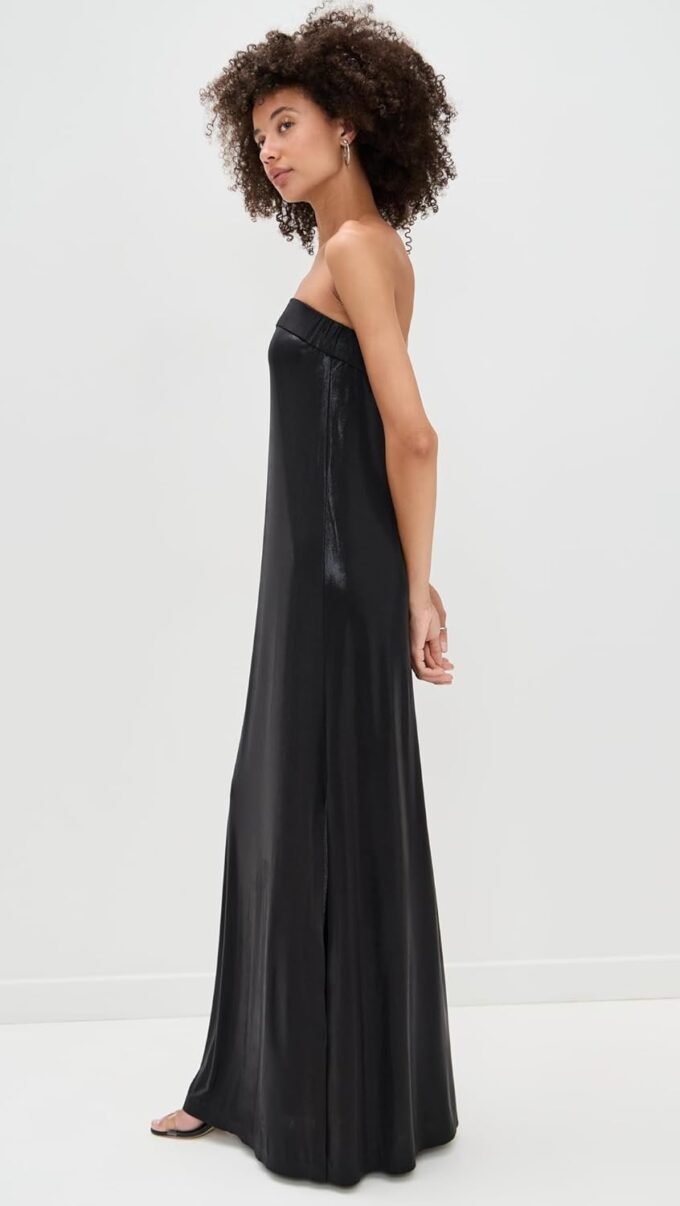 Norma Kamali Women's Strapless Tailored Side Slit Gown – Bild 4