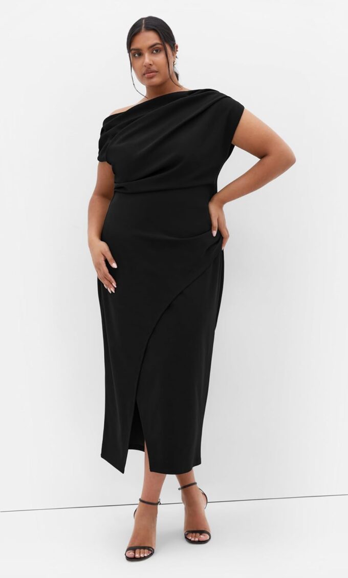 City Chic Women's Plus Size Dress - Sassy Off Shoulder – Bild 4