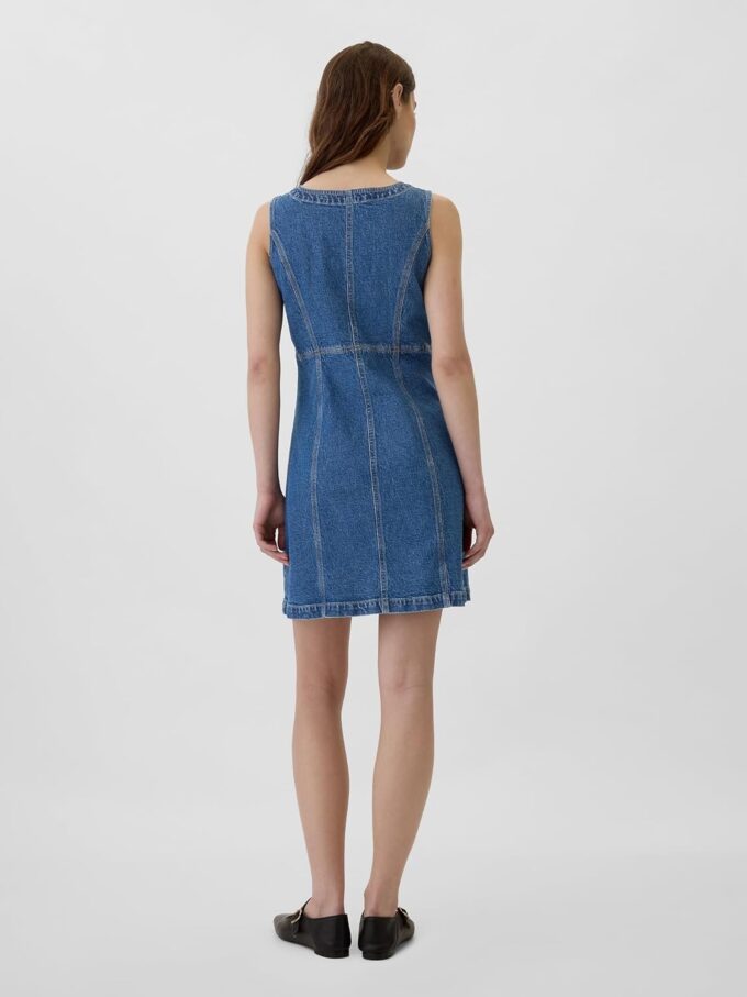 GAP Women's Button Front Shift Dress – Bild 2
