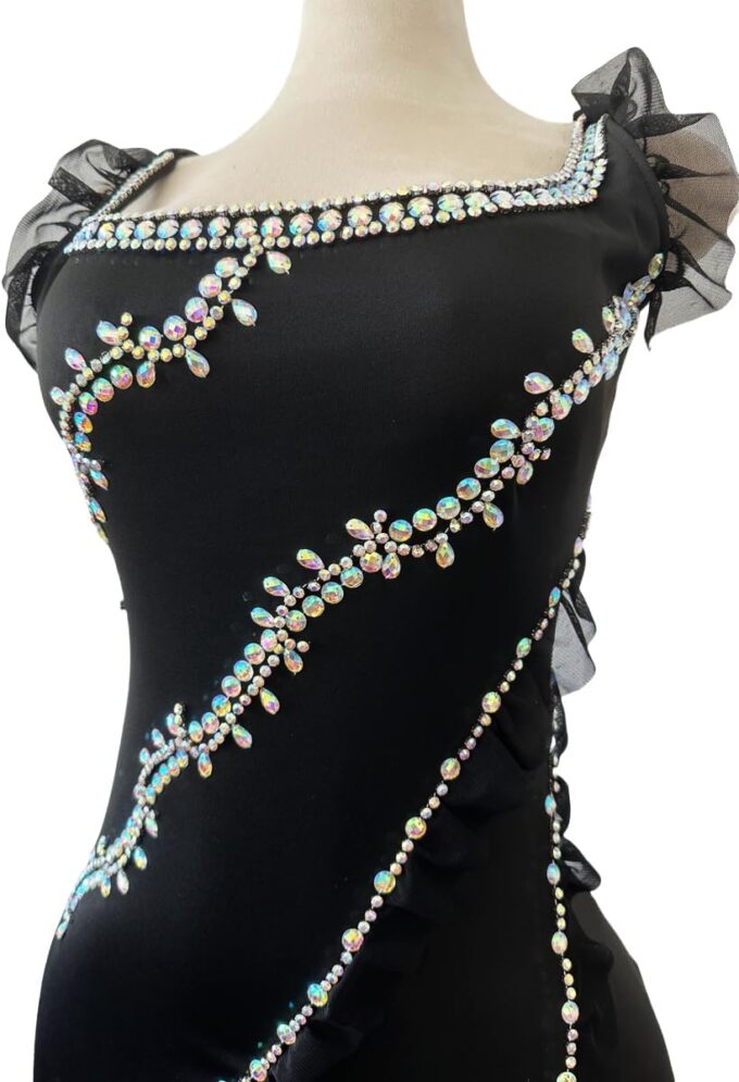 Women Sleeveless Dresses with Rhinestone Sewing Crystal Beads Decoration Party Club Prom Elastic Force Long Dress – Bild 4
