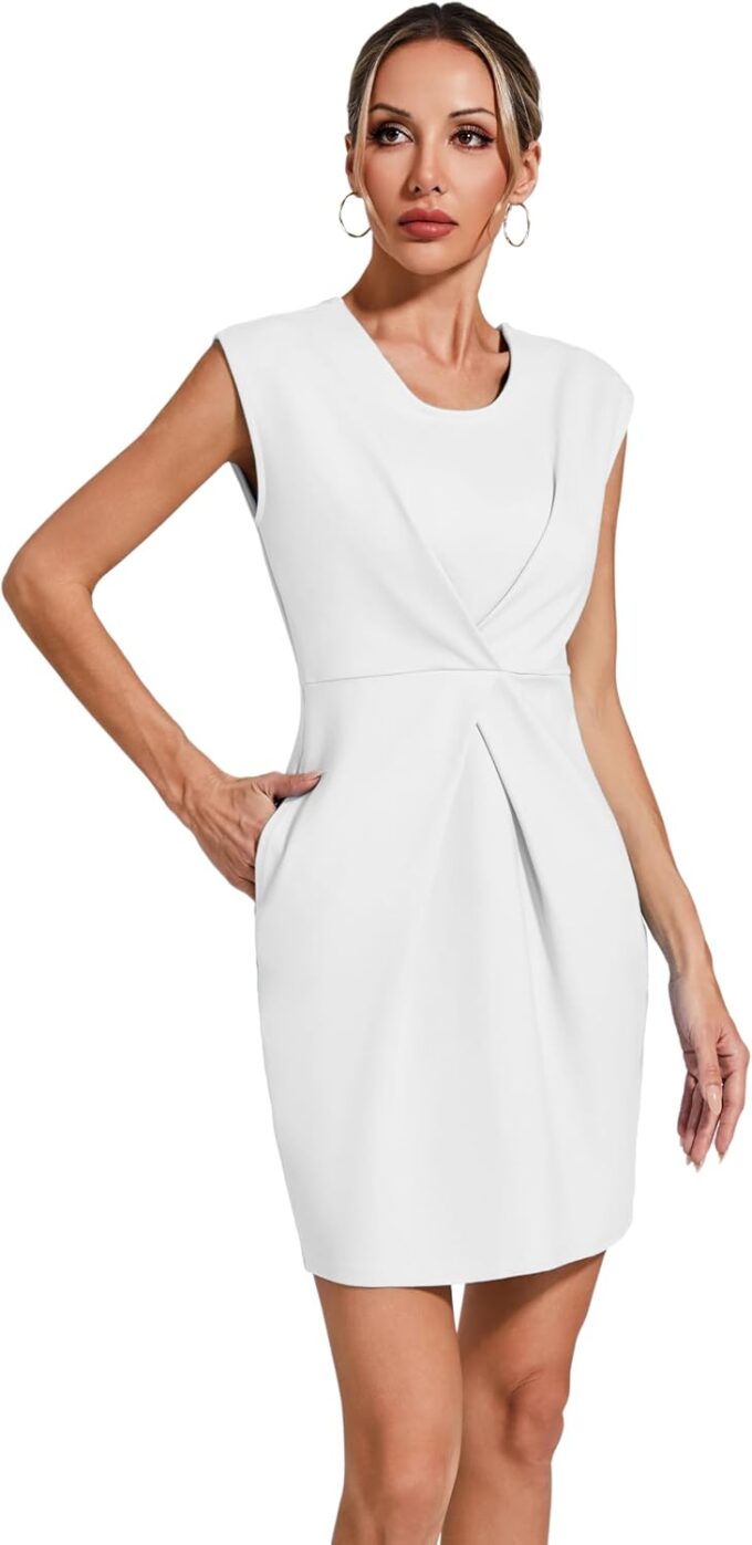 Women's Dresses Mini Bodycon Formal Elegant Dresses for Work Casual Cocktail Party Summer Fashion 2025