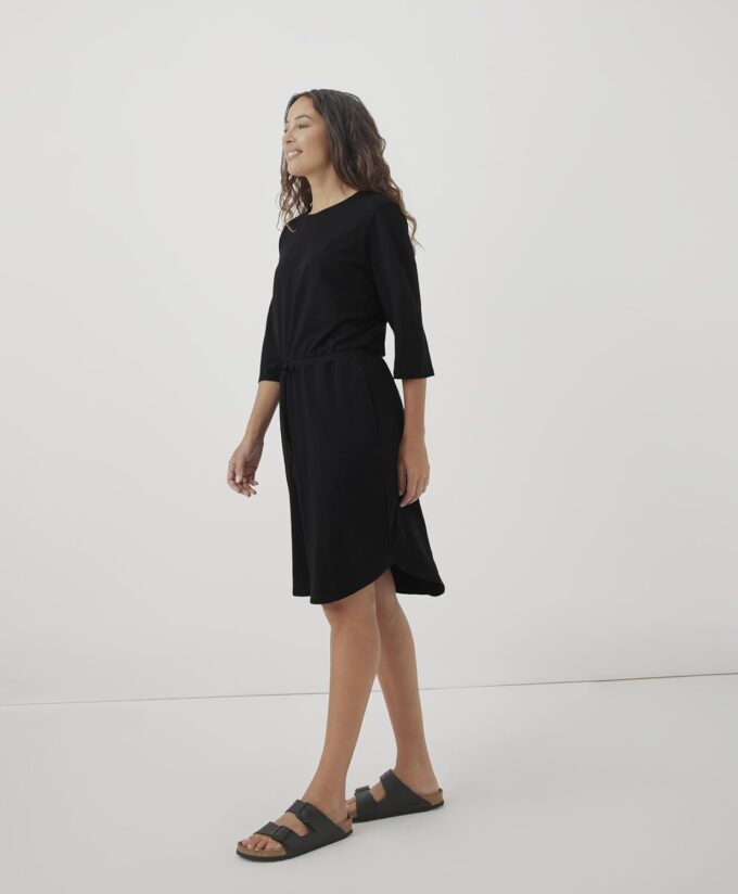 Pact Organic Cotton Women's Relaxed Tie Waist Dress – Bild 7